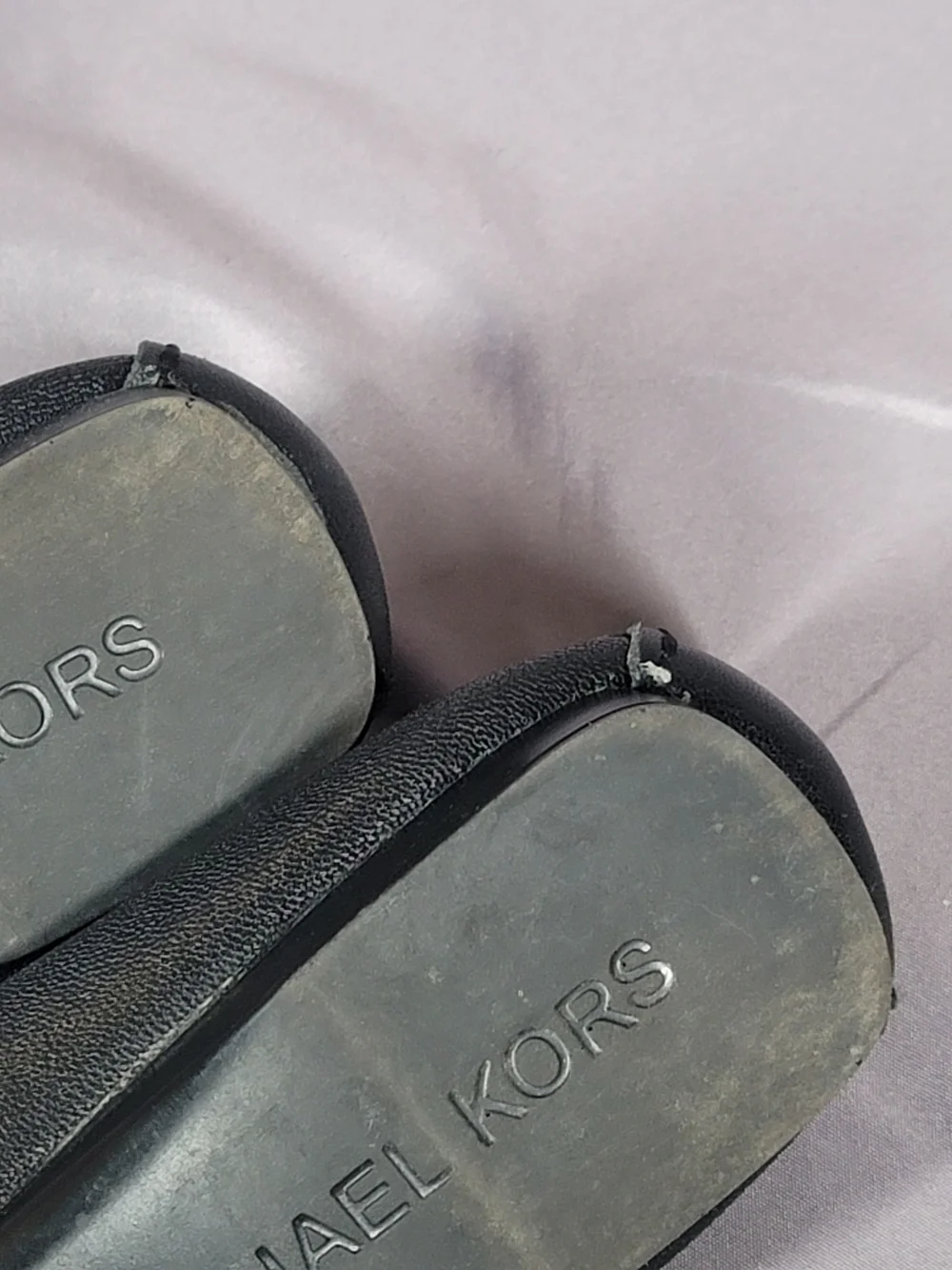 Michael Kors Black Leather Moccasin Loafers